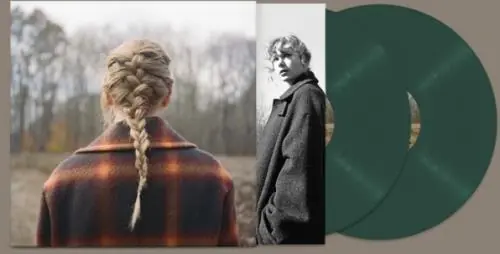 Warranty Included Taylor Swift Evermore - Green Vinyl - Sealed UK2-LP vinyl record set (Double LP Album) (769762)