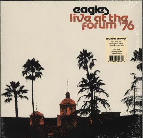 Grab Now Eagles Live At The Forum '76 - 3 Sides Live + Etching - Sealed UK2-LP vinyl record set (Double LP Album) (790816)