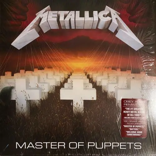 Best Price Metallica Master Of Puppets - Remastered + Obey Your Remaster! Hype Sticker - Sealed USvinyl LP album (LP record) (817878)