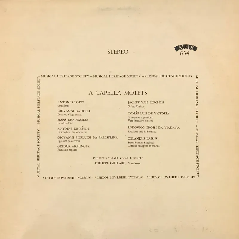 Buy Today A Capella Motets