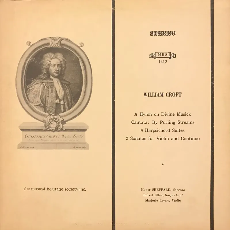 Markdown William Croft 1678-1727: Vocal & Instrumental Chamber Music