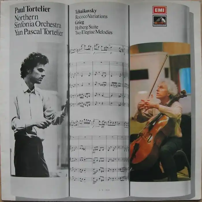 Luxury Pyotr Ilyich Tchaikovsky, Edvard Grieg, Paul Tortelier, Northern Sinfonia, Yan Pascal Tortelier – Rococo Variations / Holberg Suite, Two Elegiac Melodies (NM/VG+)