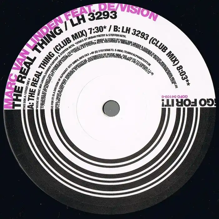 Marc van Linden, De/Vision – The Real Thing / LH 3293 (VG+/Generic) Trending