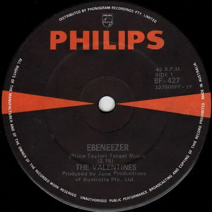 The Valentines – Ebeneezer (VG+/Generic) Fast Shipping