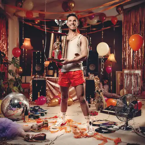 Jake Shears | Last Man Dancing (Limited Edition Orange Marble Vinyl) [INDIE EX] | Vinyl Reduced Price