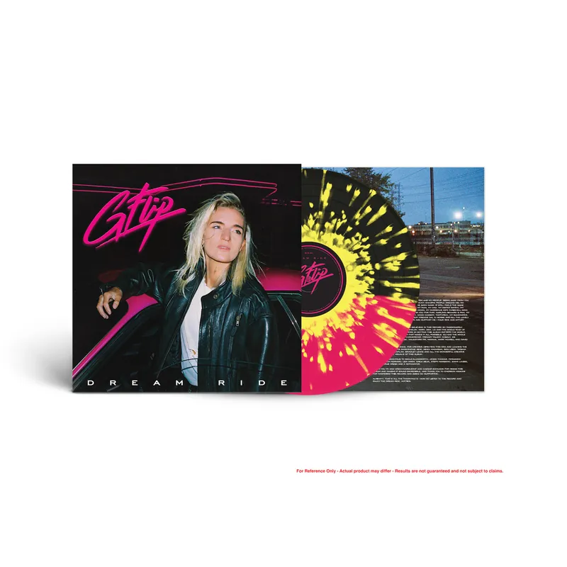 Latest G FLIP DREAM RIDE (INDIE EXCLUSIVE HALF PINK / HALF BLACK WITH YELLOW SPLATTER) - LP