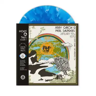 Special Offer GARCIA,JERRY / SAUNDERS,MERL HEADS & TAILS VOL. 1 (CLOUDY BLUE VINYL) - LP
