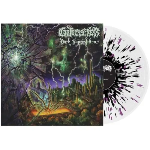 Handmade GATECREEPER DARK SUPERSTITION (CLEAR W/BLACK & PURPLE SPLATTER) - LP