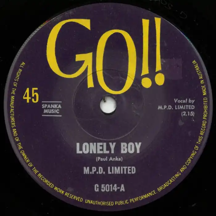 Buy Today M.P.D. Limited – Lonely Boy (VG+/Generic)