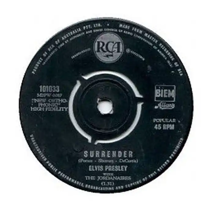 Warranty Included Elvis Presley, The Jordanaires – Surrender (E/Generic)