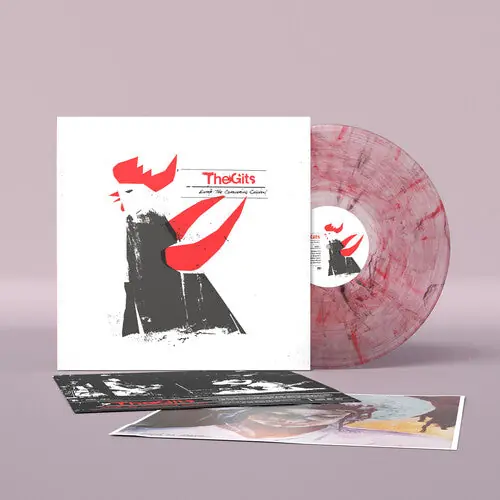Free Returns GITS ENTER THE CONQUERING CHICKEN (CLEAR W/ BLACK & RED SWIRL )- LP