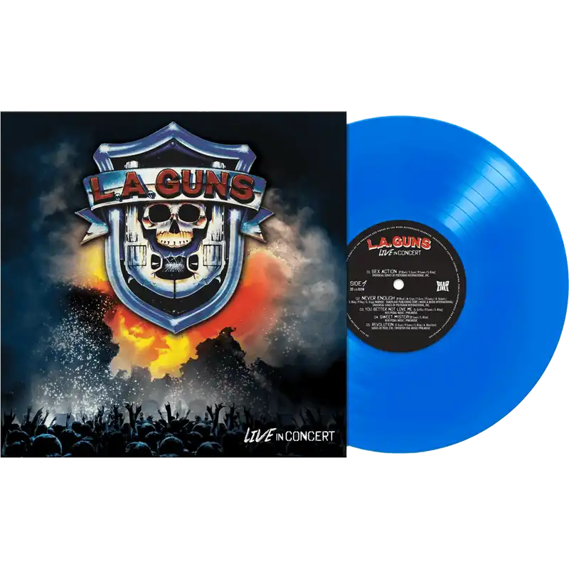 L.A. Guns | Live In Concert (Colored Vinyl, Blue, Limited Edition) | Vinyl While Supplies Last