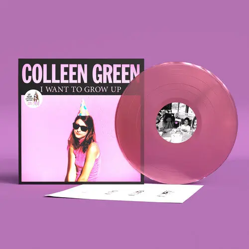 Free Shipping GREEN,COLLEEN I WANT TO GROW UP (10TH ANNIVERSARY PINK VINYL) - LP