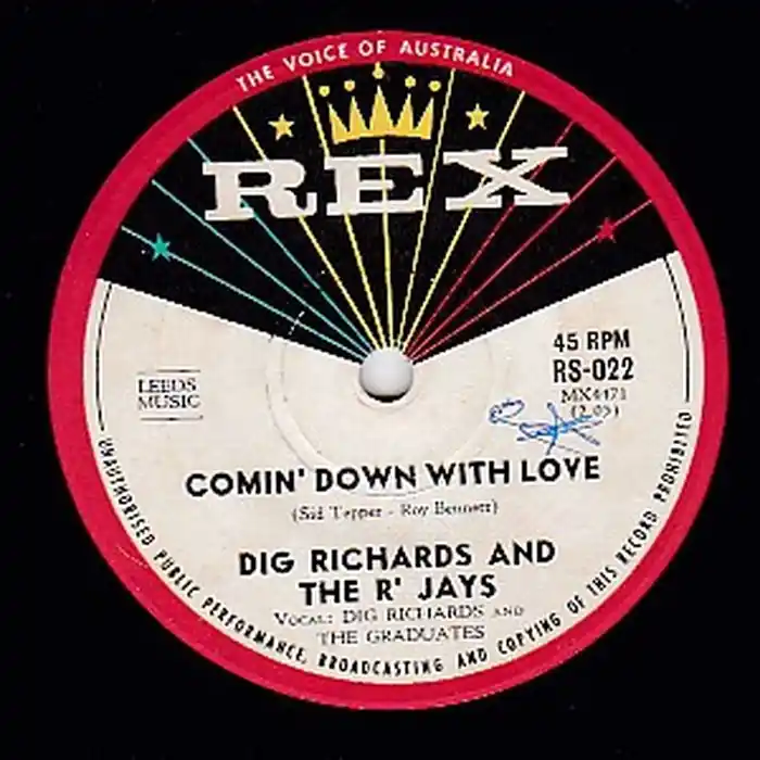 Dig Richards And The R' Jays – Comin' Down With Love (G+/Generic) Seasonal Sale