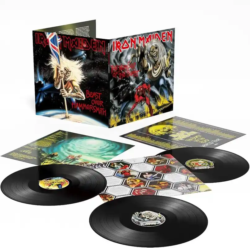 Same Day Shipping THE NUMBER OF THE BEAST PLUS BEAST OVER HAMMERSMITH 180gram 3LP Set