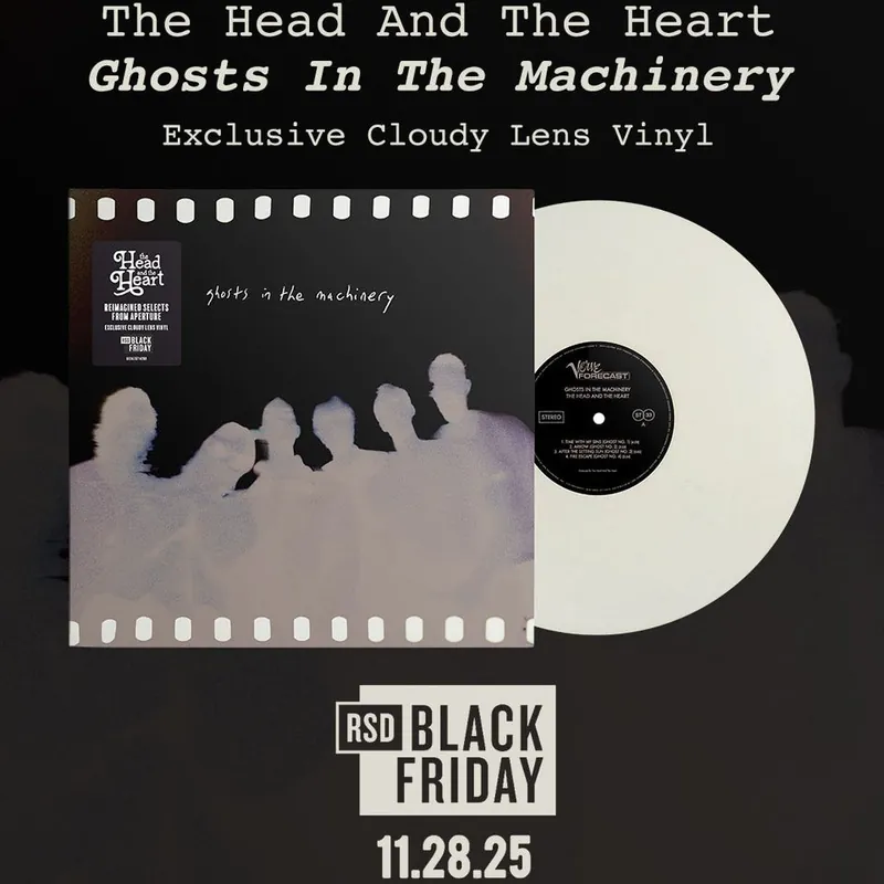 Free Delivery HEAD AND THE HEART GHOSTS IN THE MACHINERY (CLOUDY LENS VINYL) (RSD BLACK FRIDAY 2025) - LP