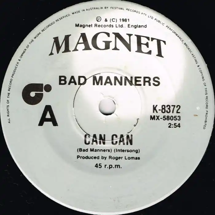 Bad Manners – Can Can (VG+/Generic) Handmade