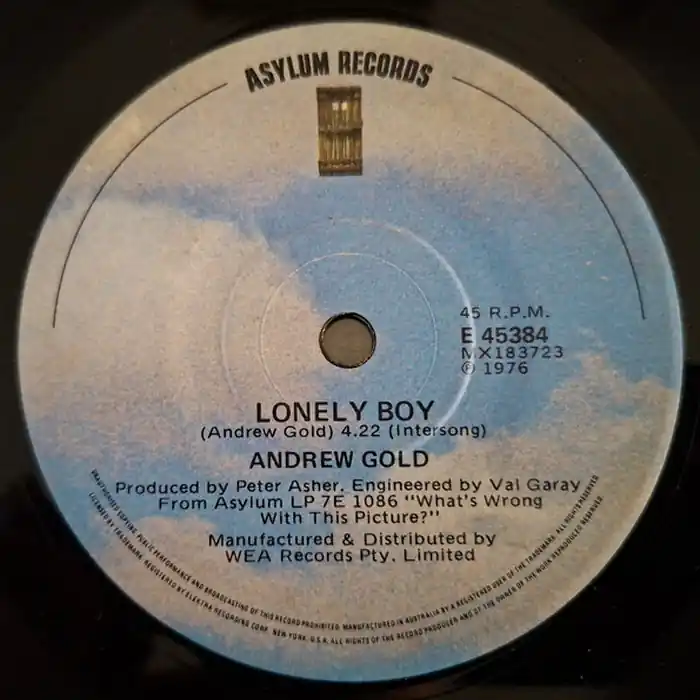 Andrew Gold – Lonely Boy (VG+/Generic) Buy Online