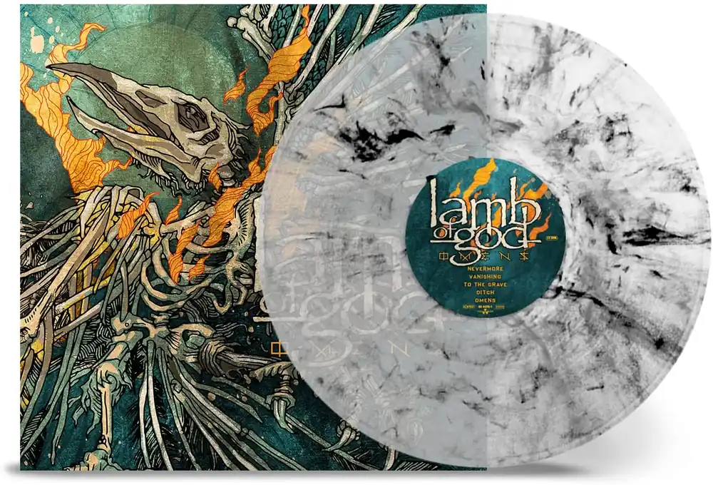 Omens Limited Marbled Crystal Clear, Silver & Black Vinyl LP Buy Today