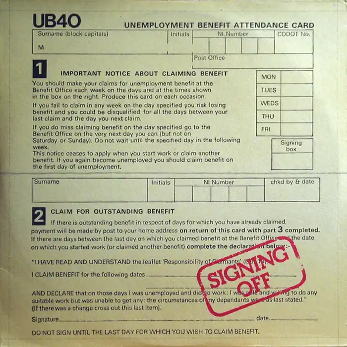Authentic UB40 – Signing Off (VG+/VG+)