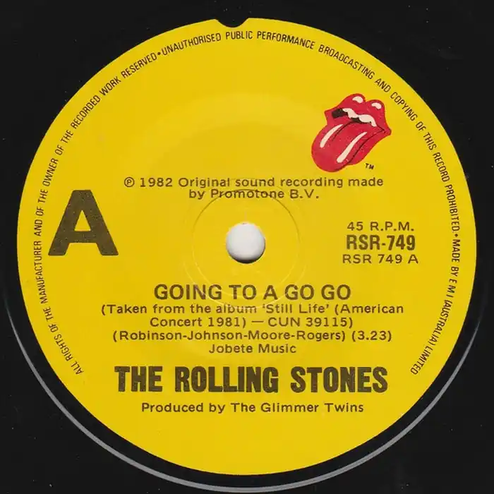The Rolling Stones – Going To A Go Go (Live) (VG/Generic) Authentic