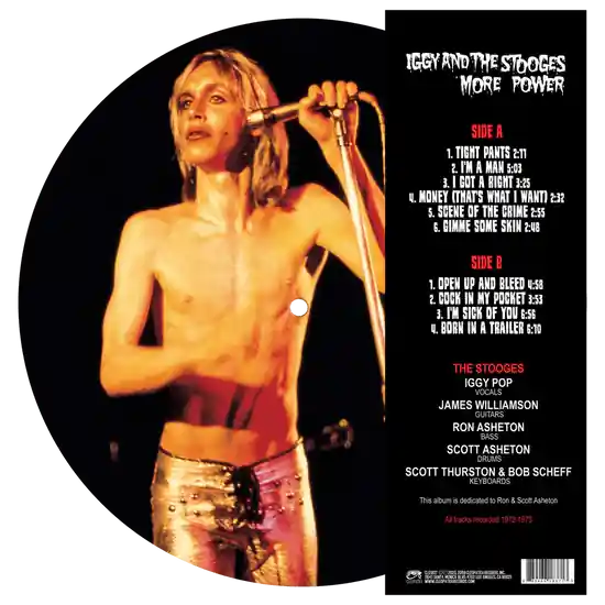 Limited Offer IGGY & THE STOOGES MORE POWER (PICTURE DISC) - LP