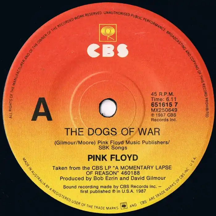 Pink Floyd – The Dogs Of War (NM/Generic) Clearance