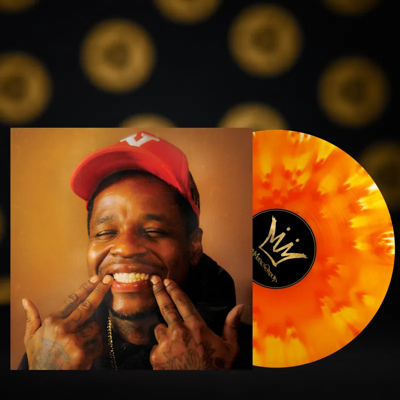 Fast Shipping JABEE SPIRIT IS WILLING BUT THE FLESH IS WEAK (MELTING ORANGE MARBLE) - LP