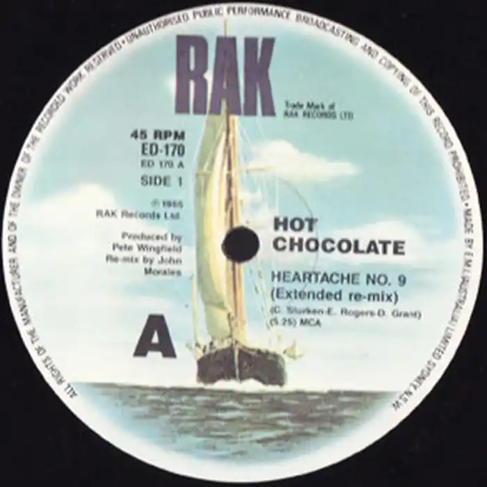 Hot Chocolate – Heartache No. 9 (VG+/Generic) Warranty Included