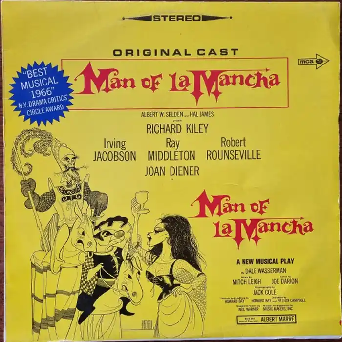 Buy Online "Man Of La Mancha" Original Broadway Cast, Richard Kiley, Joan Diener, Irving Jacobson, Robert Rounseville, Ray Middleton – Man Of La Mancha (VG+/VG+)