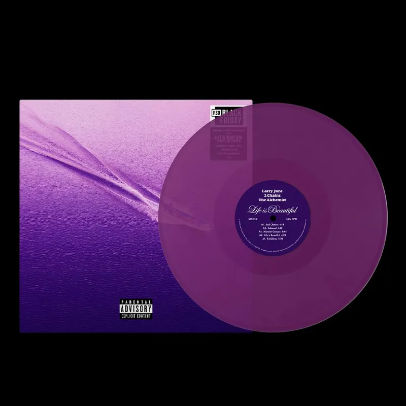 JUNE,LARRY& 2 CHAINZ & THE ALCHEMIST LIFE IS BEAUTIFUL (CHOPPED NOT SLOPPED) (TRANSLUCENT PURPLE) (RSD BLACK FRIDAY 2025) - LP Editor’s Pick