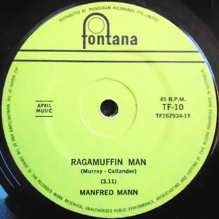 Manfred Mann – Ragamuffin Man (VG+/Generic) Money Back Guarantee