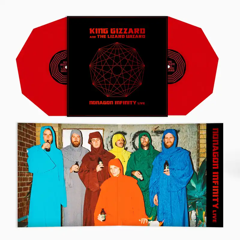KING GIZZARD & THE LIZARD WIZARD NONAGON INFINITY LIVE (RED INDIE EXCLUSIVE - LP Must Have
