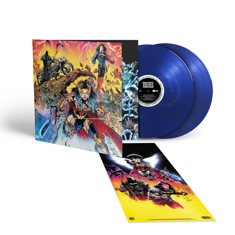 Mega Sale DARK NIGHTS: DEATH METAL SOUNDTRACK Limited Blue Vinyl 2LP Set
