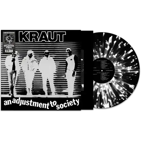 KRAUT ADJUSTMENT TO SOCIETY (BLACK/WHITE SPLATTER) - LP Factory Price