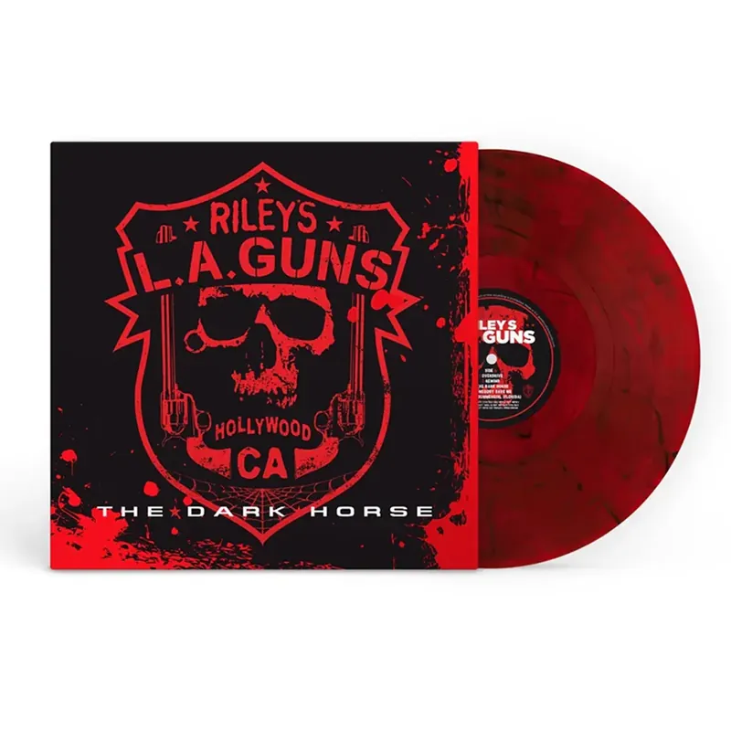 Crafted L.A. GUNS DARK HORSE (RED & BLACK MARBLE) - LP
