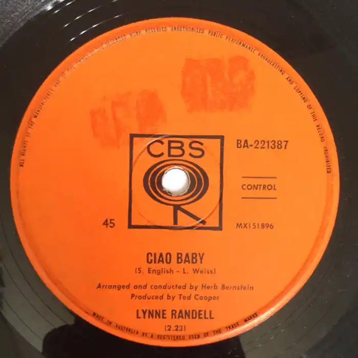 Lynne Randell – Ciao Baby (VG/Generic) Secure Checkout