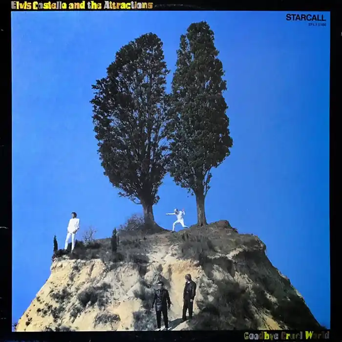 Free Shipping Elvis Costello & The Attractions – Goodbye Cruel World (VG+/VG+)