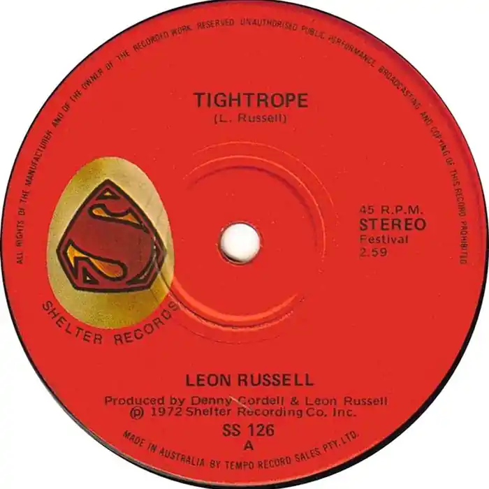 Leon Russell – Tight Rope (VG+/Generic) Bulk Order