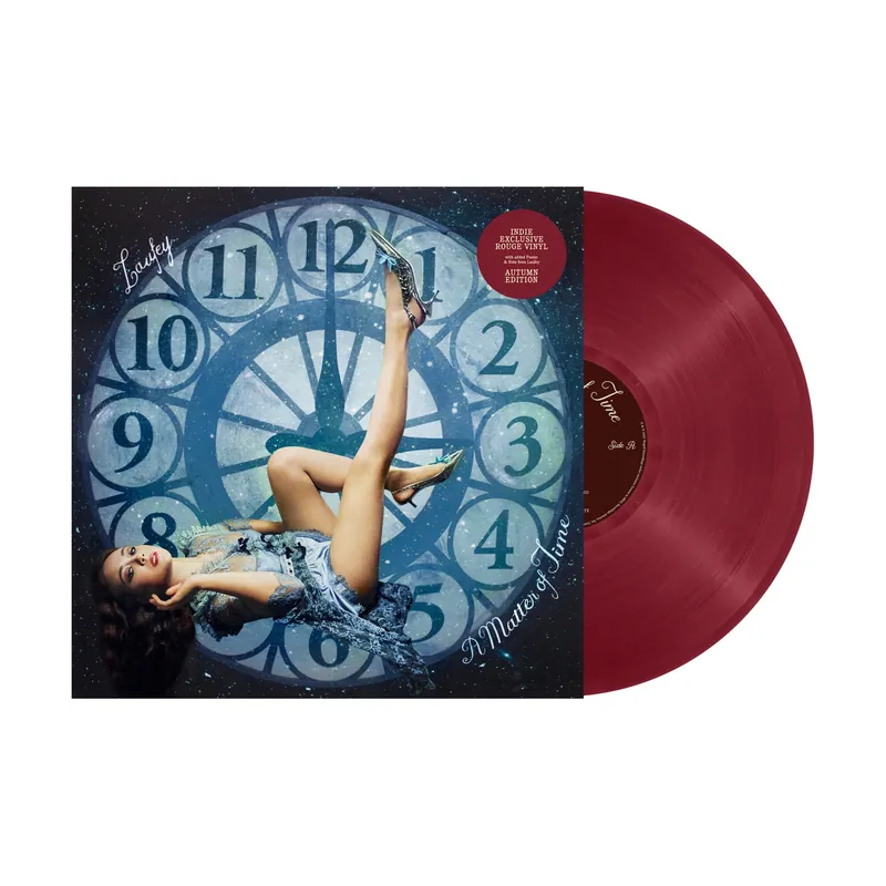 Free Shipping LAUFEY MATTER OF TIME (INDIE EXCLUSIVE AUTUMN EDITION: ROUGE VINYL) - LP