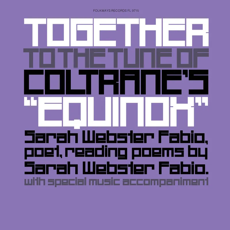Sarah Fabio Webster - Together To The Tune Of Coltrane's Equinox (Reis– Josey Records Factory Price