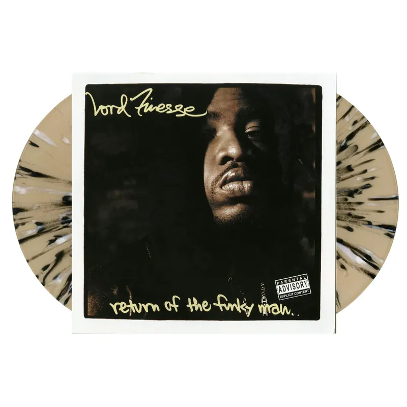 LORD FINESSE RETURN OF THE FUNKY MAN (TAN WITH BLACK & WHITE SPLATTER) - LP Limited Edition