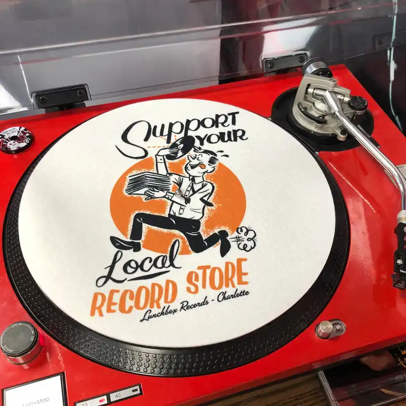 Direct From Manufacturer Lunchbox Support Your Local Record Store Slipmat