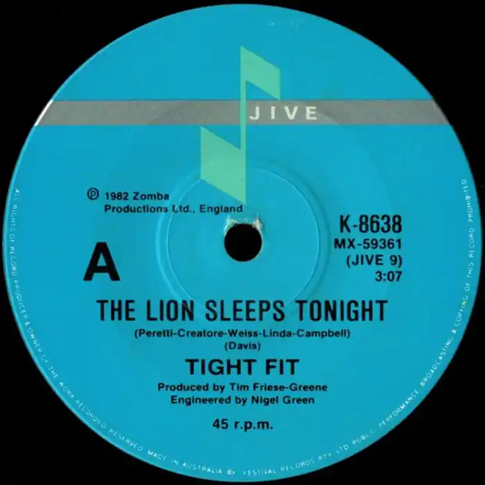 Clearance Tight Fit – The Lion Sleeps Tonight (VG+/Generic)