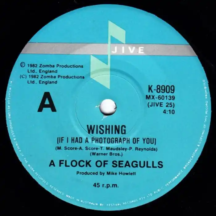 A Flock Of Seagulls – Wishing (If I Had A Photograph Of You) (E/Generic) Limited Offer