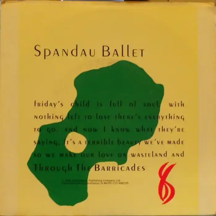 Fast Shipping Spandau Ballet – Through The Barricades (VG/VG+)