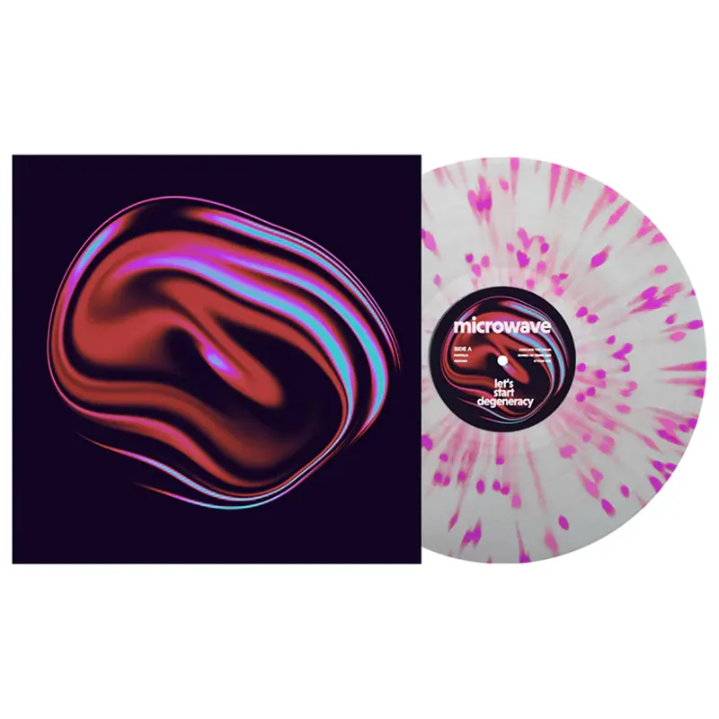 MICROWAVE LET'S START DEGENERACY (CLEAR WITH BABY PINK & PURPLE SPLATTER VINYL) - LP Hassle-Free Returns
