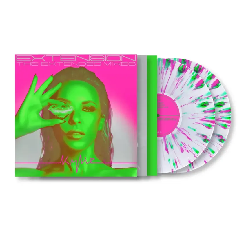 MINOGUE,KYLIE EXTENSION (EXTENDED MIXES) (NEON PINK & GREEN SPLATTER) - LP Hot Picks