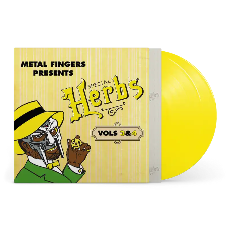 Cheap MF DOOM - Metal Fingers Presents: Special Herbs Vol. 3 & 4 [2xLP - Lemon Yellow]