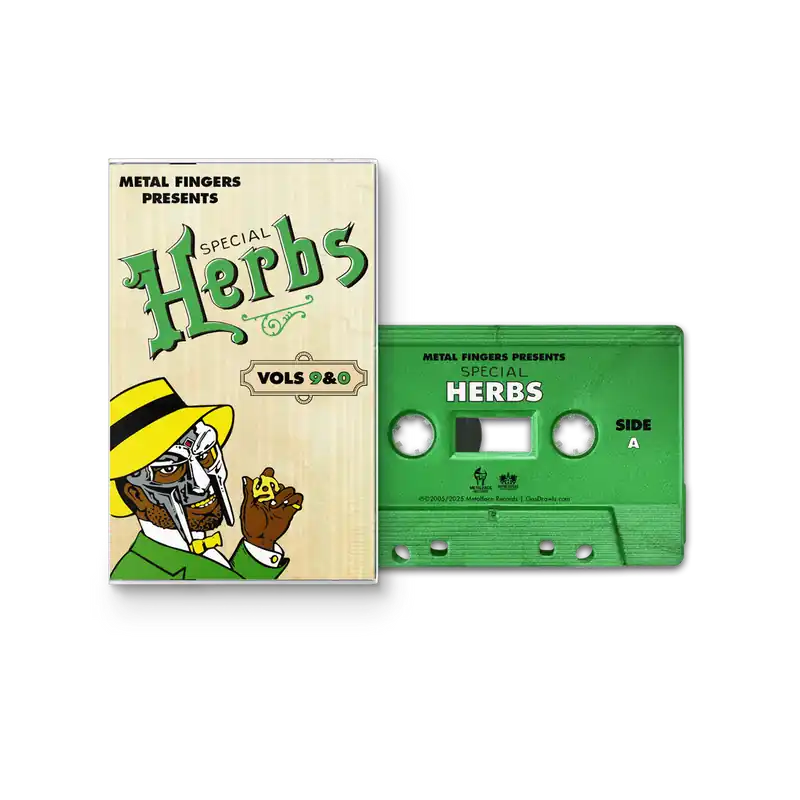 MF DOOM - Metal Fingers Presents: Special Herbs Vol. 9 & 0 [Cassette] Free Delivery